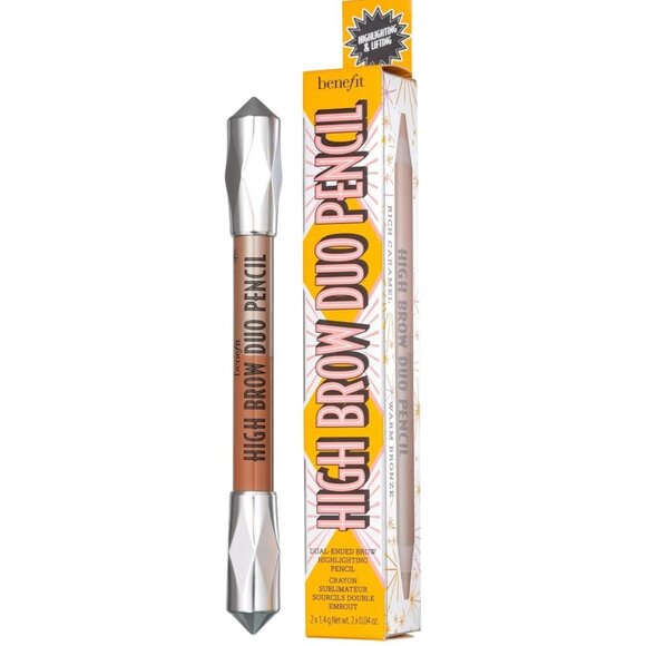 Benefit High Brow Pencil Highlighter DUO PENCIL Rich caramel/Warm Bronze NIB - Picture 4 of 6